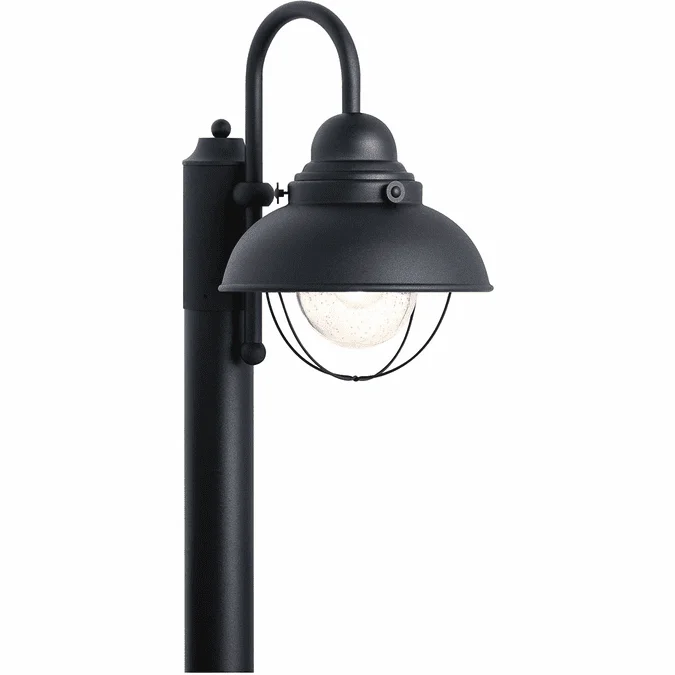 Generation Lighting 8269-12 Sebring Retro Black Exterior Post Light Fixture