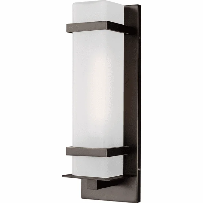 Generation Lighting 8520701EN3-71 Alban Modern Antique Bronze LED Exterior Small Wall Sconce Light