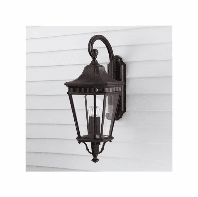 Generation Lighting OL5404GBZ Cotswold Lane Grecian Bronze Outdoor 12″ Wall Mounted Lamp