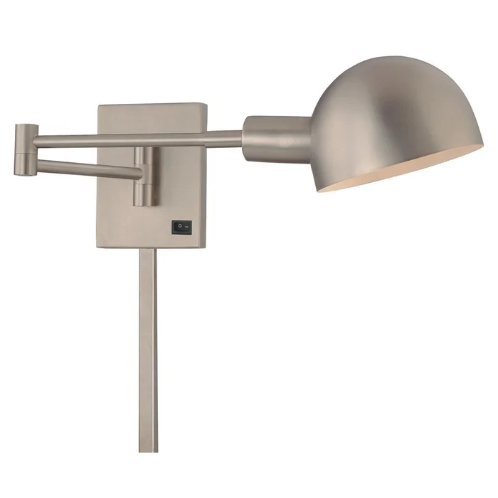 George Kovacs 1-LT Swing Arm Wall Sconce – Matte Brushed Nickel – P600-3-603