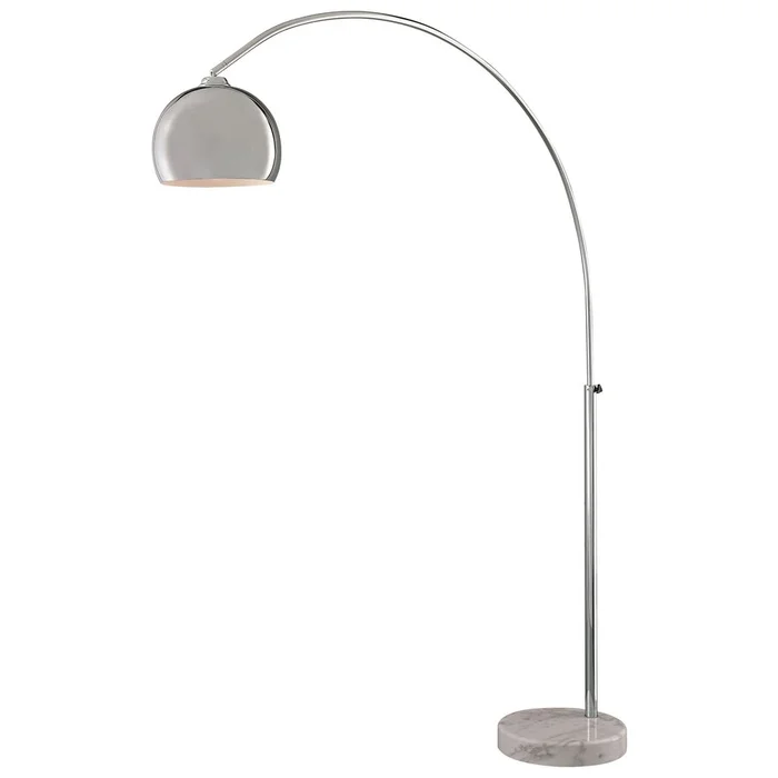 George Kovacs George’s Reading Room 1 Light Arc Floor Lamp – Chrome – P053-077