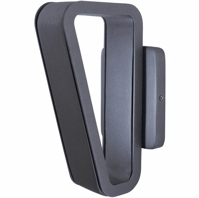 George Kovacs P1224-066-L Pediment Modern Coal Outdoor Wall Sconce Light