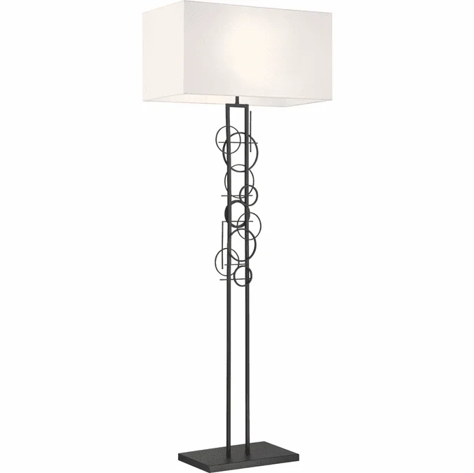 George Kovacs P5137-066 Tempo Contemporary Sand Coal Floor Lamp Lighting