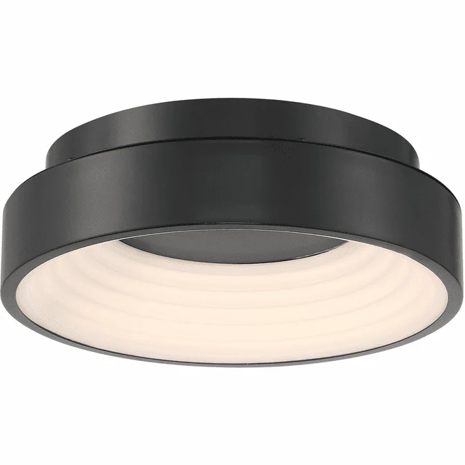 George Kovacs P5550-66A-L Conc Contemporary Coal LED 13″ Flush Mount Ceiling Light Fixture