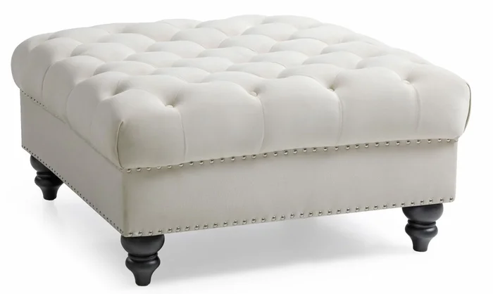 Glory Furniture G0357 Ottoman in Ivory G0357-O