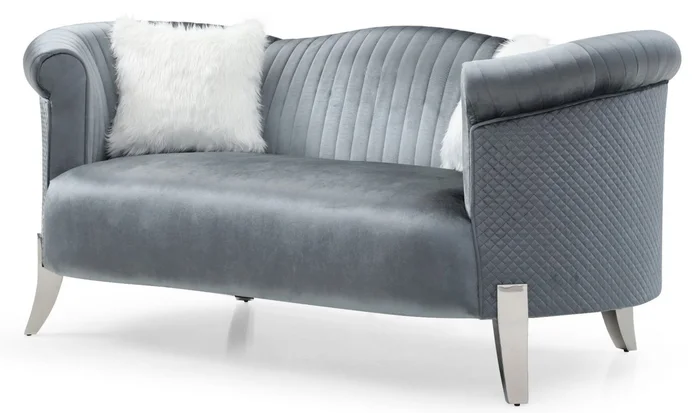 Glory Furniture G0612A Loveseat in Gray G0612A-L