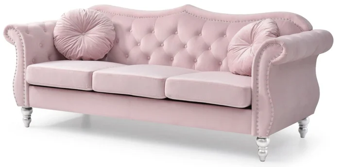 Glory Furniture G0664A Sofa in Pink G0664A-S