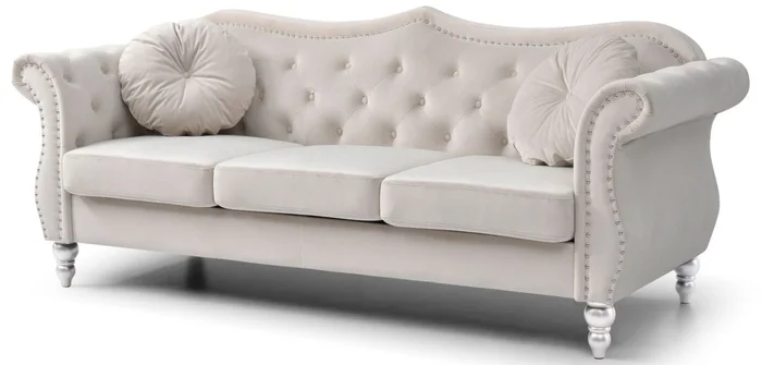Glory Furniture G0667A Sofa in Ivory G0667A-S