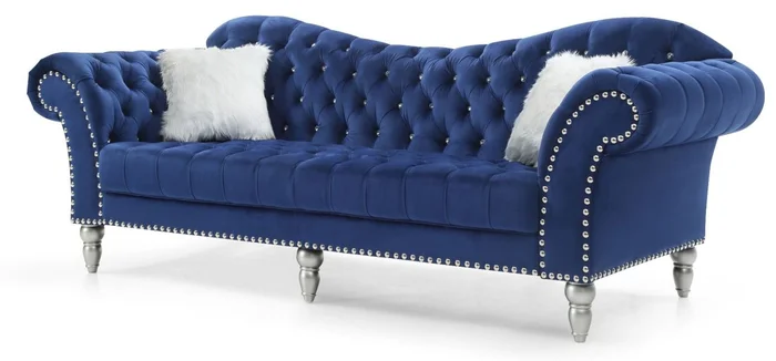 Glory Furniture G0953A Sofa in Navy Blue G0953A-S