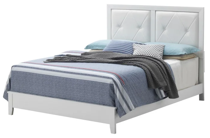Glory Furniture G1339A King Platform Bed in White