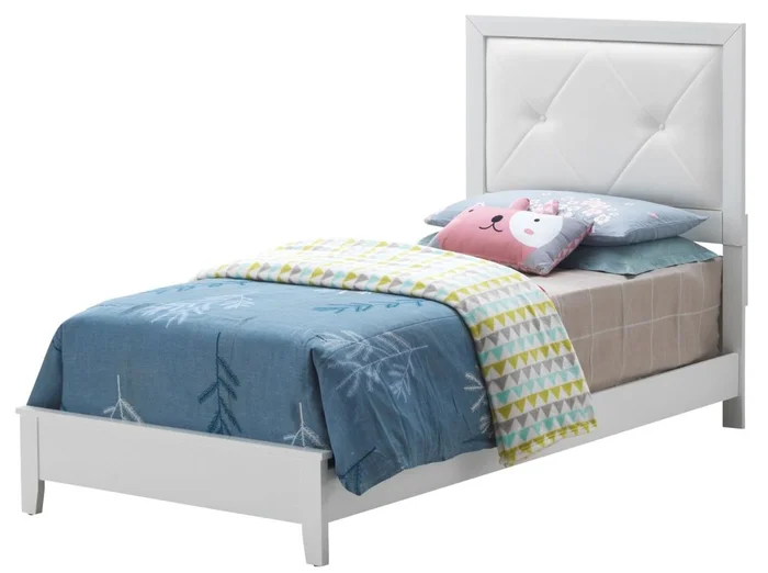 Glory Furniture G1339A Twin Platform Bed in White