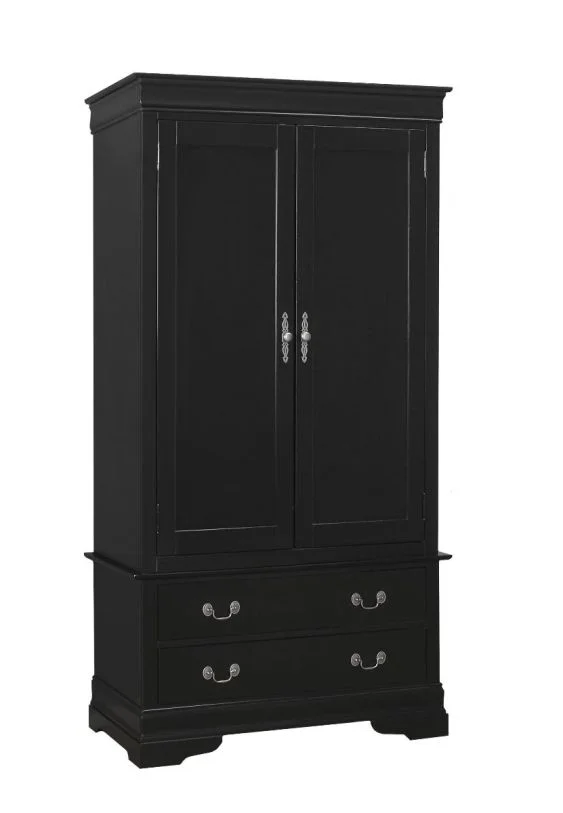 Glory Furniture G1850/G3150F Armoire in Black G3150-A