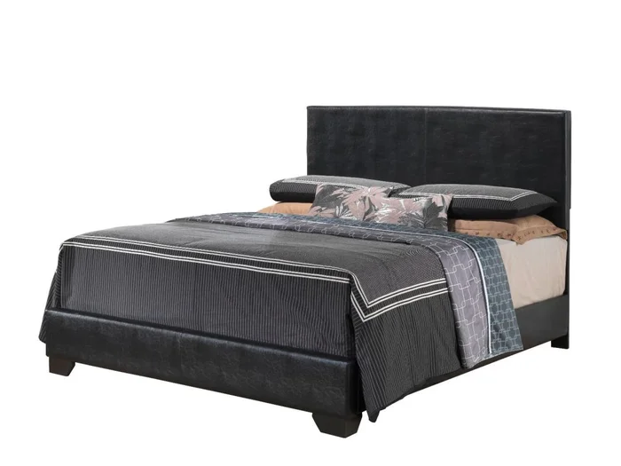 Glory Furniture G1850/G3150F Full Upholstered Platform Bed in Black