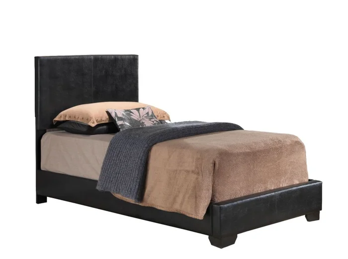 Glory Furniture G1850/G3150F Twin Upholstered Platform Bed in Black