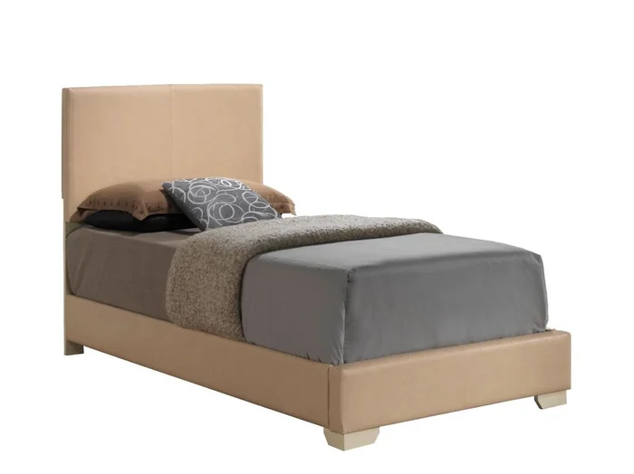 Glory Furniture G1875/G3175F Twin Upholstered Platform Bed in Beige