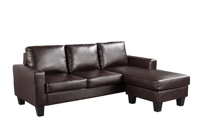 Glory Furniture G215 Sofa Chaise in Cappuccino G215-SCH