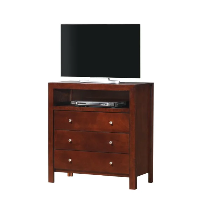 Glory Furniture G2400 TV Chest in Cherry G2400-TV