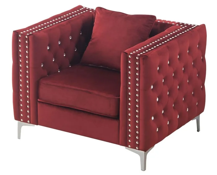 Glory Furniture G826A Chair in Burgundy G826A-C