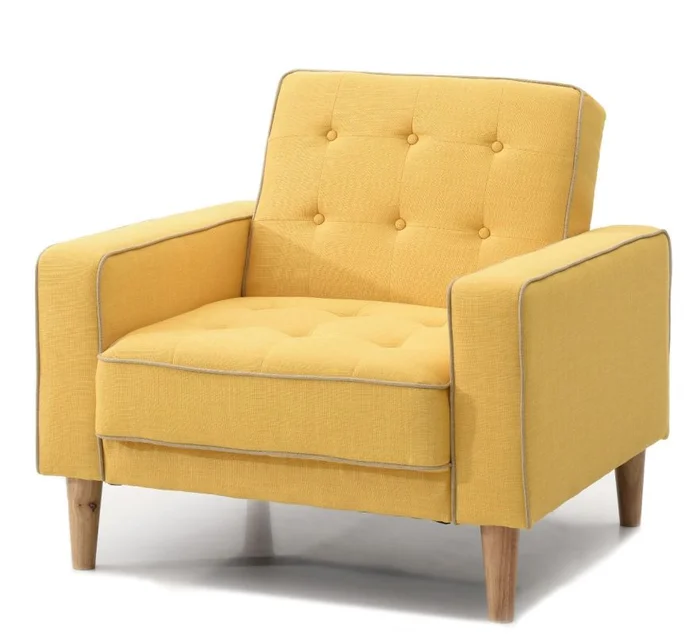 Glory Furniture G834A Chair Bed in Yellow G834A-C