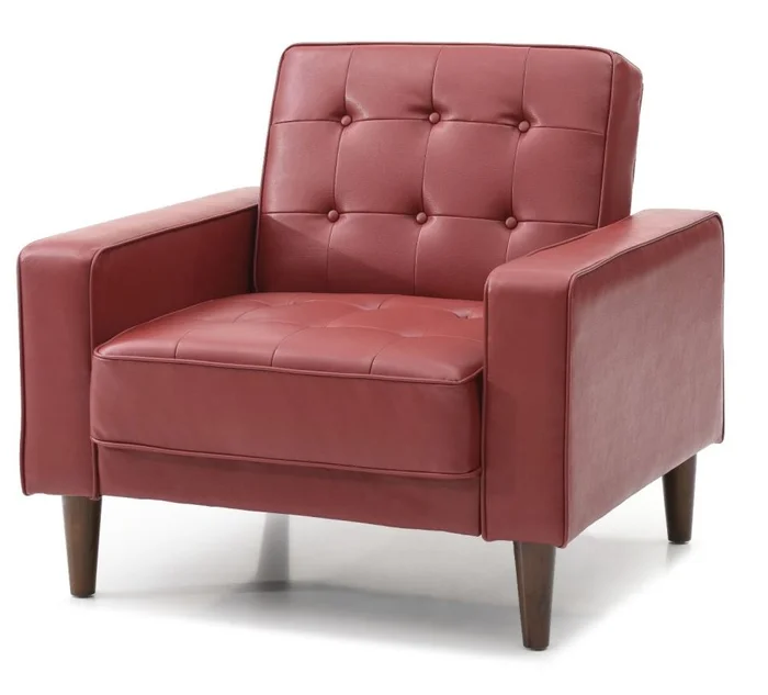 Glory Furniture G849A Chair Bed in Red G849A-C