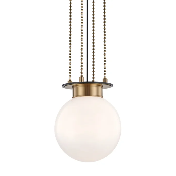 Gunther 1-Light Pendant in Aged Old Bronze 11L x 11W x 12.25H