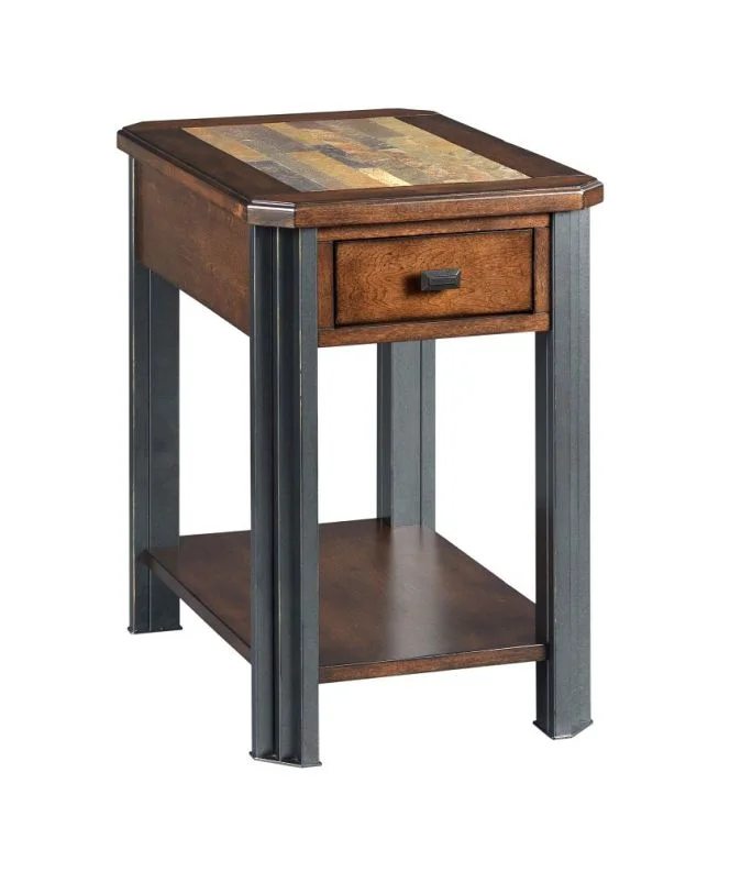 Hammary Hamilton Slaton Chairside Table in Warm Mocha 675-916