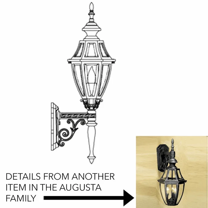 Hanover Lantern B13275 Augusta Small Traditional Exterior Lamp Sconce