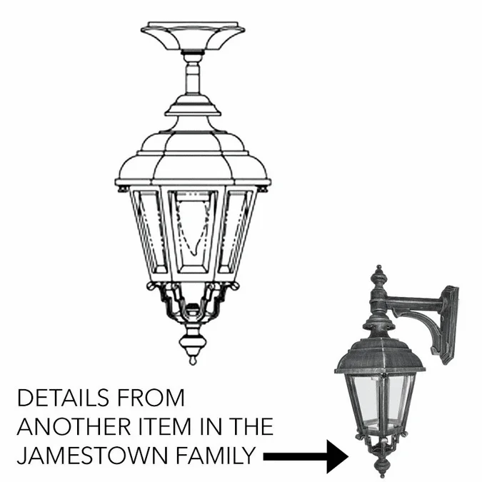 Hanover Lantern B2321 Jamestown Small Traditional Exterior Ceiling Lighting