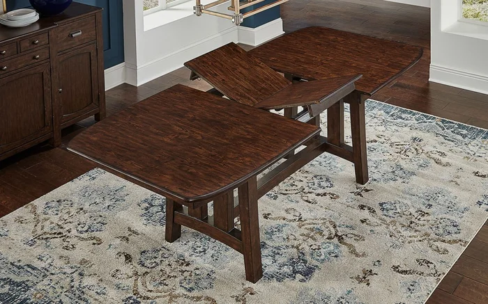 Henderson Trestle Dining Table in Muscavado Brown HDNMB6310