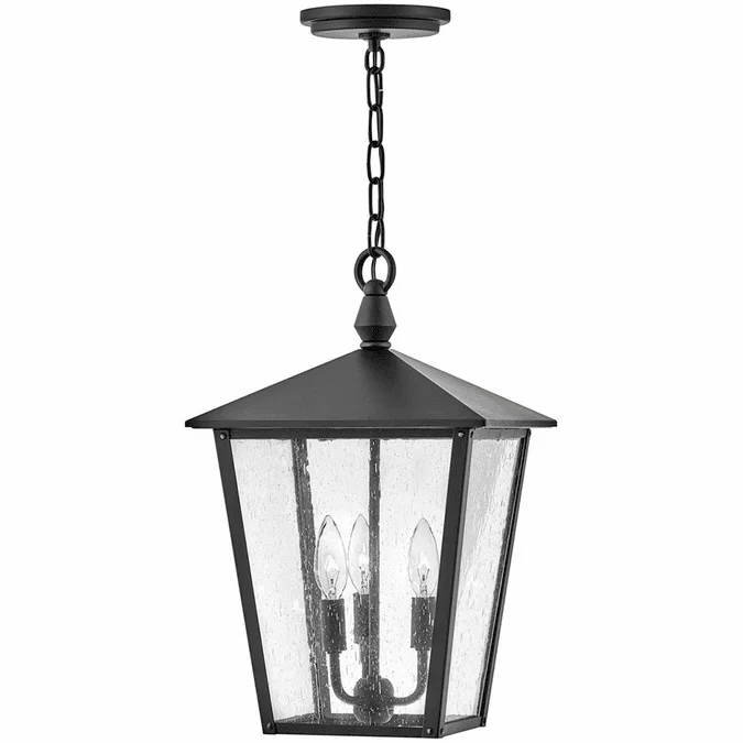 Hinkley 14062BK Huntersfield Traditional Black LED Exerior Hanging Lamp