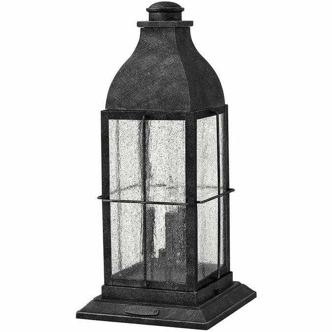 Hinkley 2047GS-LV Bingham Traditional Gray LED Outdoor Pier Mount