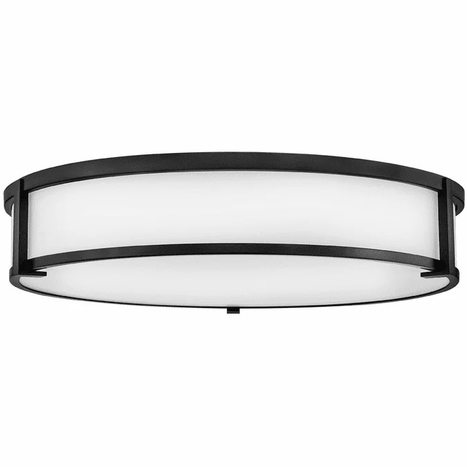 Hinkley 3244BK Lowell Modern Black LED Flush Lighting