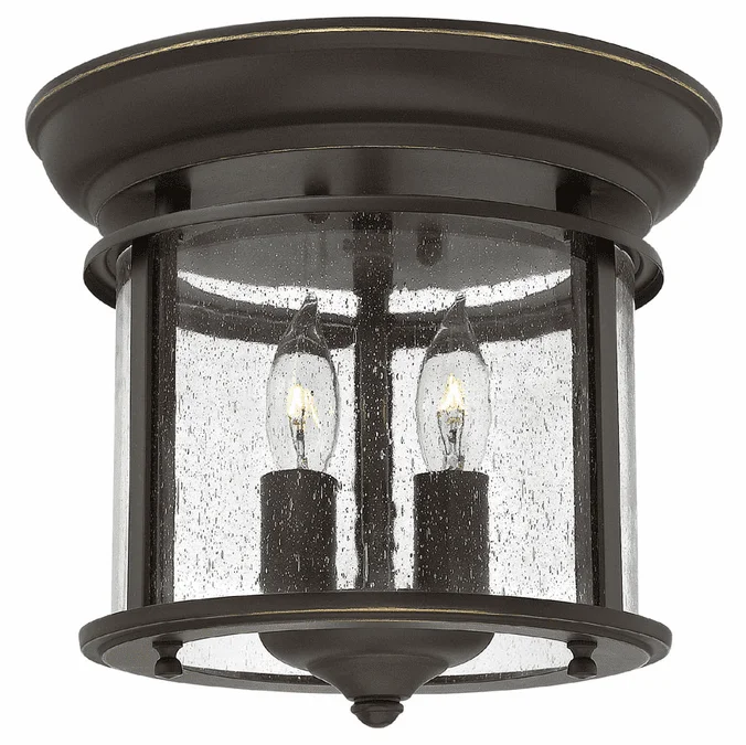Hinkley 3472OB Gentry Small 9 Inch Wide Olde Bronze Transitional Ceiling Lighting Fixture