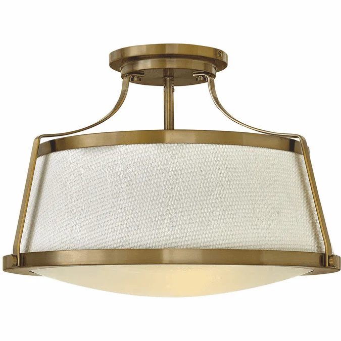 Hinkley 3522BC Charlotte Brushed Caramel LED Ceiling Light Fixture