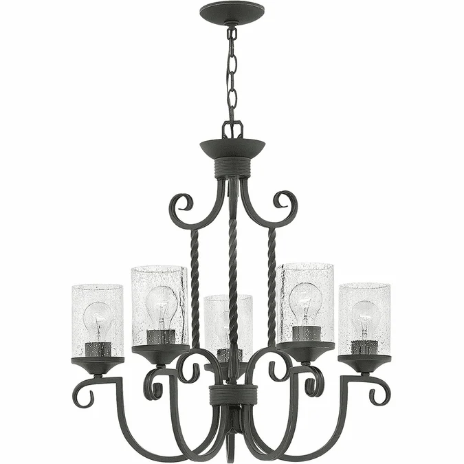 Hinkley 4015OL-CL Casa Olde Black Hanging Chandelier