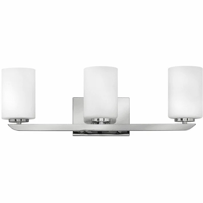 Hinkley 55023PN Kyra Polished Nickel LED 3-Light Bathroom Wall Light Fixture