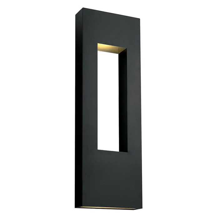 Hinkley Atlantis Outdoor Extra Large Wall Mount – Satin Black – 1639SK-LED