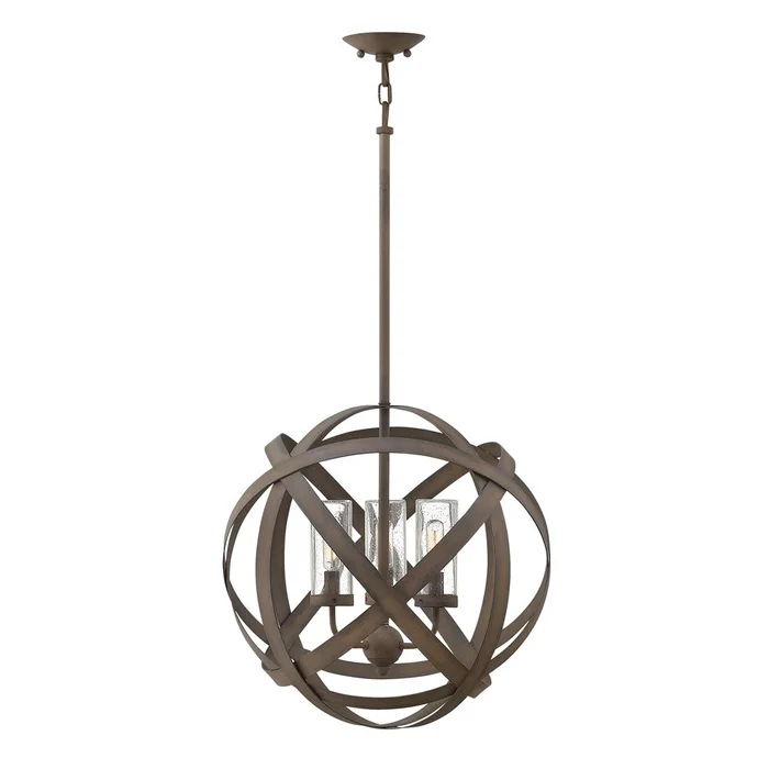 Hinkley Carson Outdoor Chandelier – Vintage Iron – 29703VI-LL