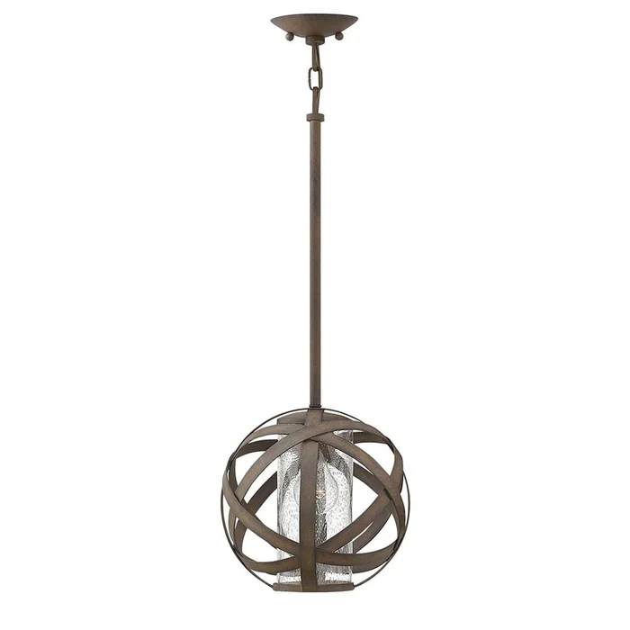 Hinkley Carson Outdoor Stem Hung Pendant – Vintage Iron – 29707VI