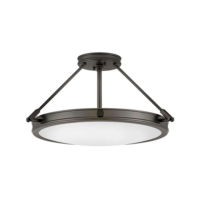 Hinkley Collier 4-LT Medium Semi-Flush Mount – Black Oxide – 3382BX