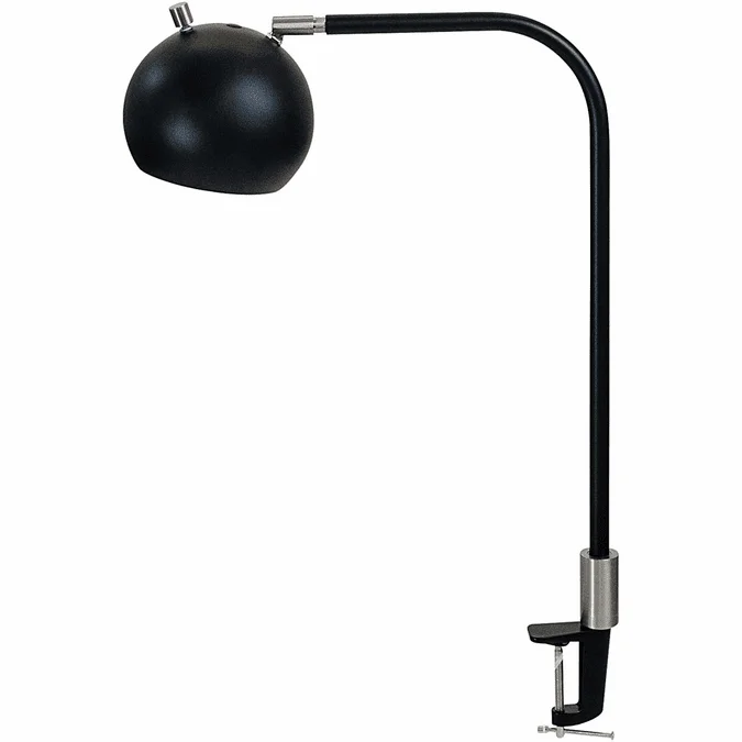 House of Troy AR401-BLK/SN Aria Contemporary Black and Satin Nickel LED Task Lamp