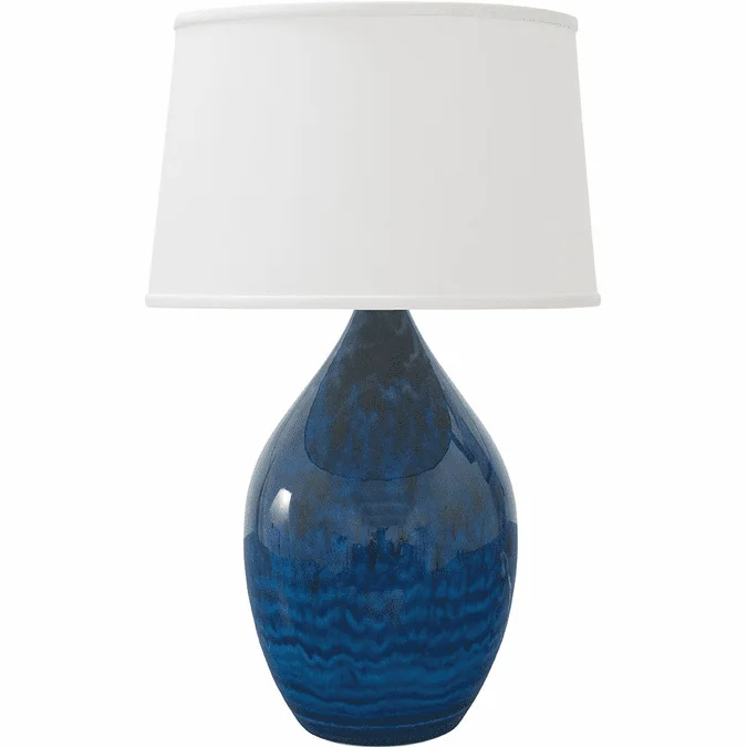 House of Troy GS202-MID Scatchard Midnight Blue Table Lamp