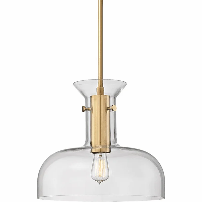 Hudson Valley 7916-AGB Coffey Aged Brass Hanging Pendant Light