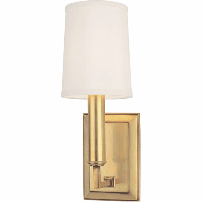 Hudson Valley 811-AGB Clinton Aged Brass Wall Lighting Sconce