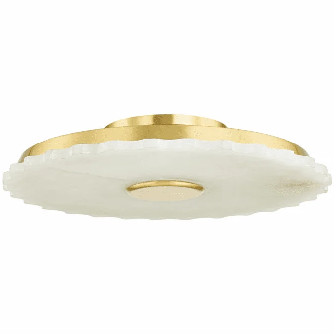 Hudson Valley 9500-AGB Highland Falls Contemporary Aged Brass LED Overhead Lighting Fixture