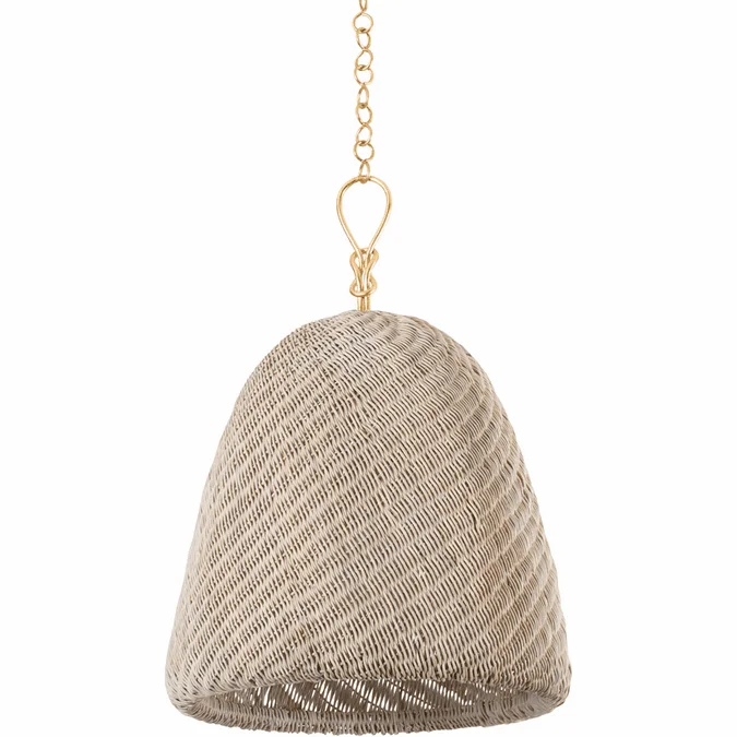 Hudson Valley BKO1301-GL Reina Contemporary Gold Leaf 21″ Pendant Light