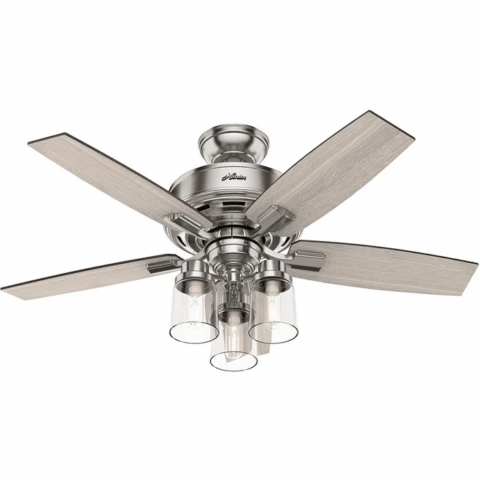 Hunter 50417 Bennett Brushed Nickel LED 44″ Ceiling Fan