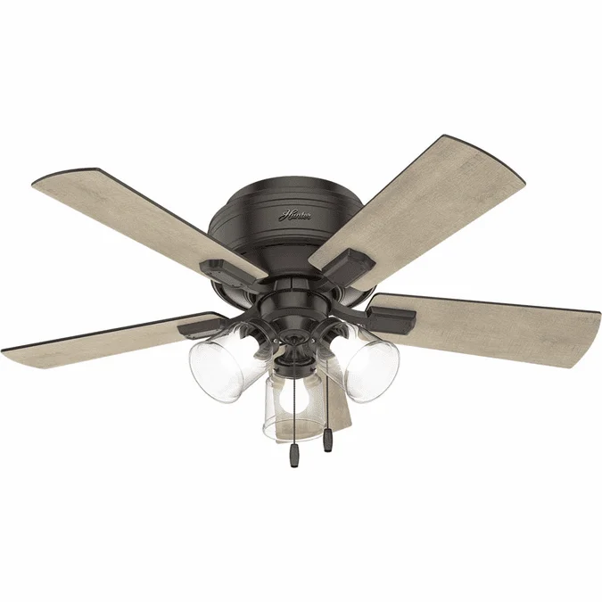Hunter 52153 Crestfield Noble Bronze LED 42″ Ceiling Fan