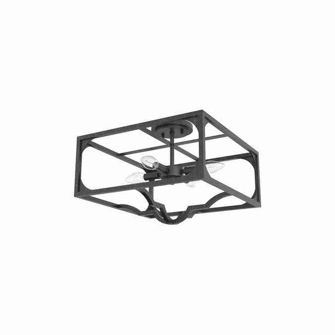 Hunter Lighting 19291 Highland Hill Modern Rustic Iron Ceiling Lighting Fixture