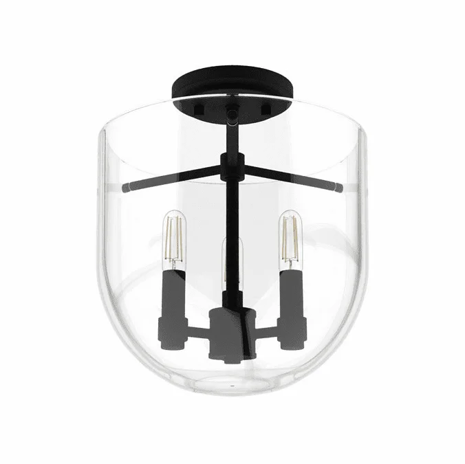 Hunter Lighting 19322 Sacha Modern Natural Iron Ceiling Lighting Fixture